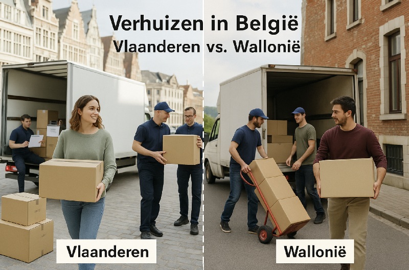 Verhuizen in België: Vlaanderen vs. Wallonië